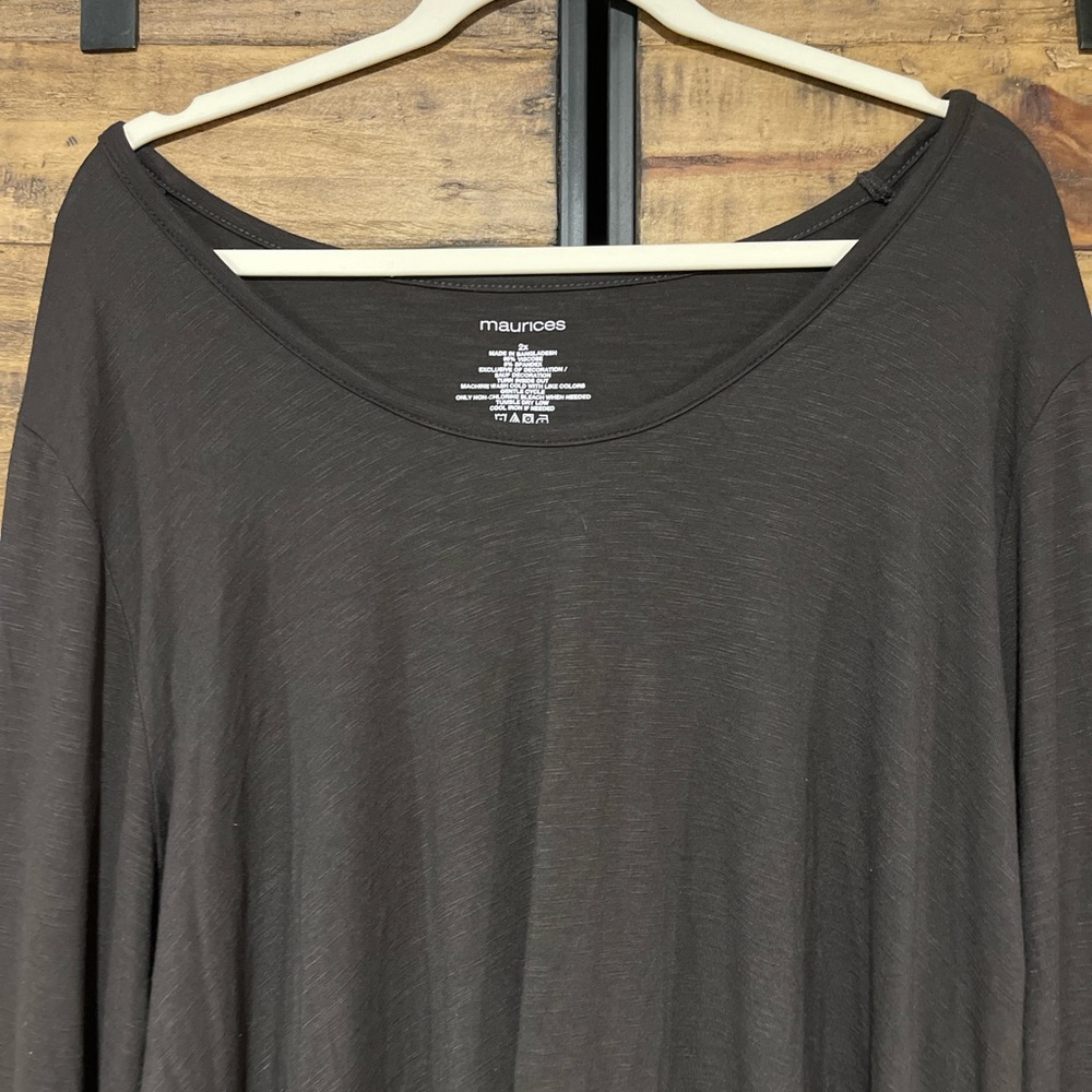 Maurices Charcoal Long Sleeve Tee